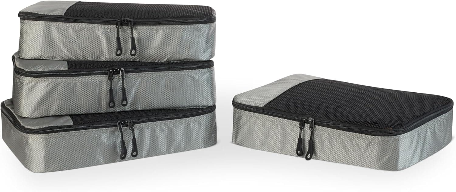 Amazon Essentials Packing Cubes, 4-piece, product photograph from the listing