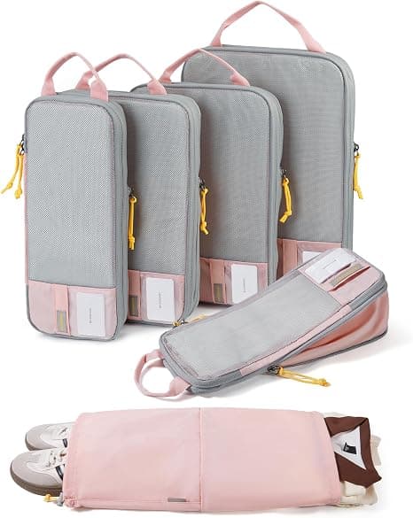 BAGSMART Compression Packing Cubes, 2 / 4 / 6 / 14 set, product photograph from the listing